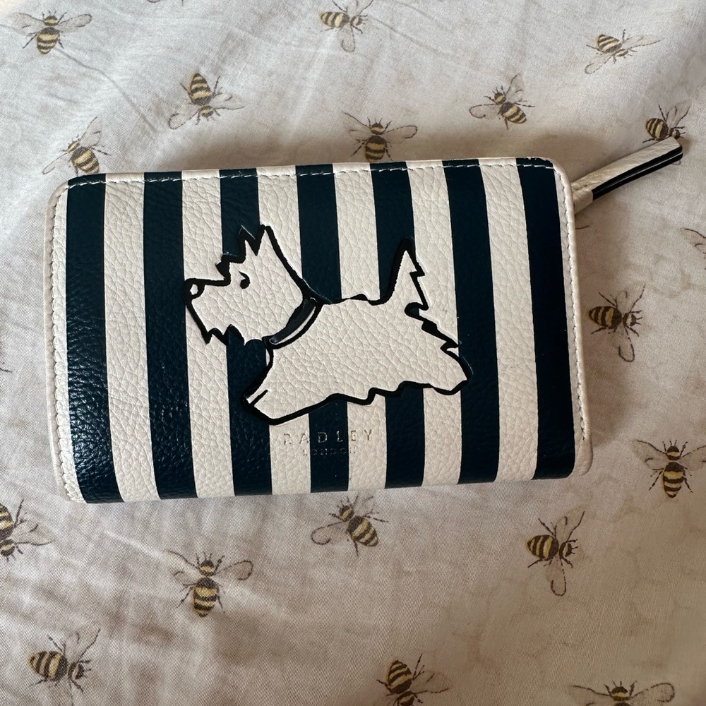 Radley London Striped Dog Wallet used is in good condition
